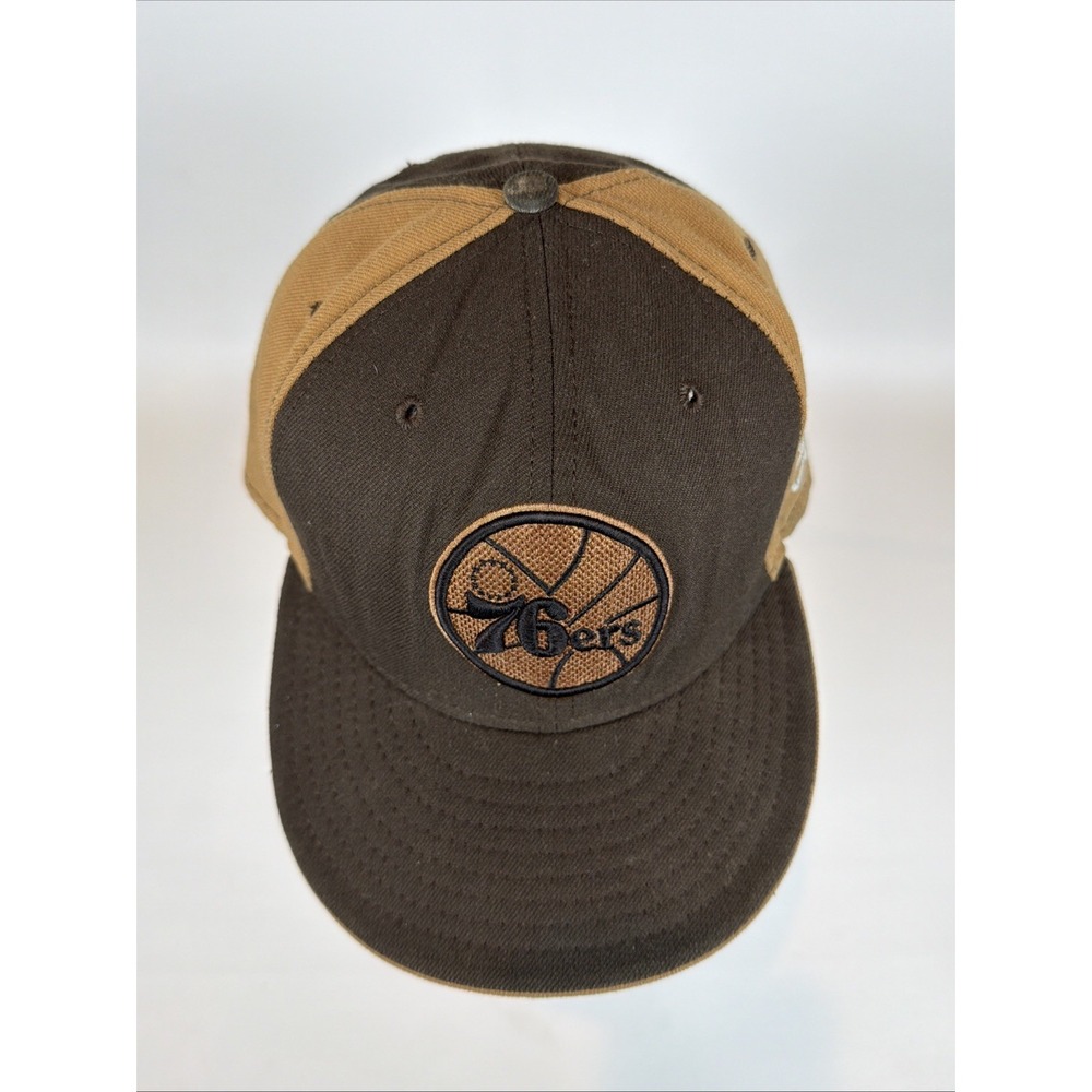 New Era 59FIFTY Philadelphia 76ers Hardwood Classics Wool Fitted Hat 7 1/2 USA
